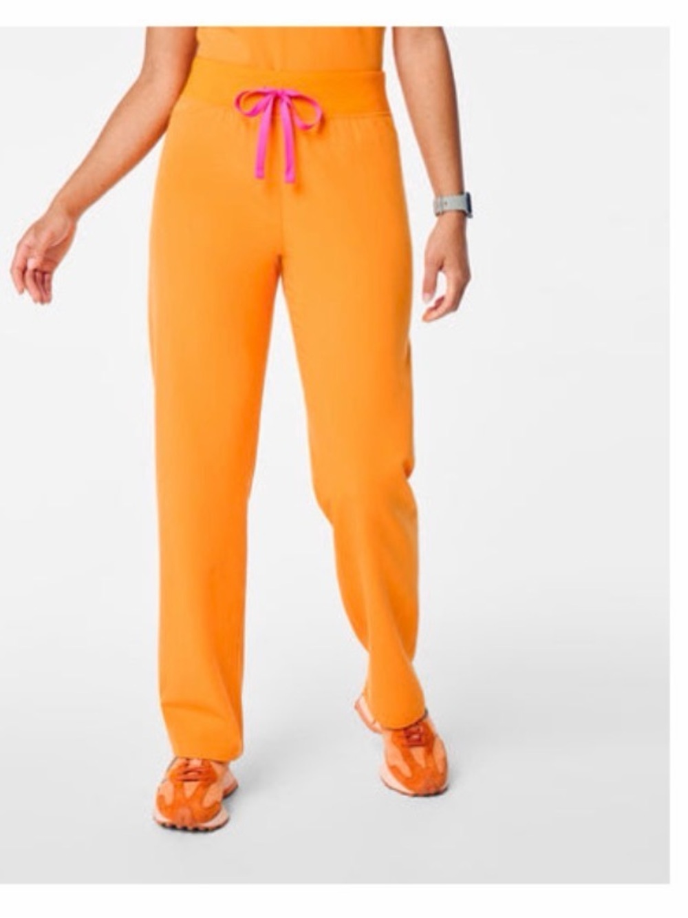 Figs Livingston Highrise Pant S  — Creamsicle Orange